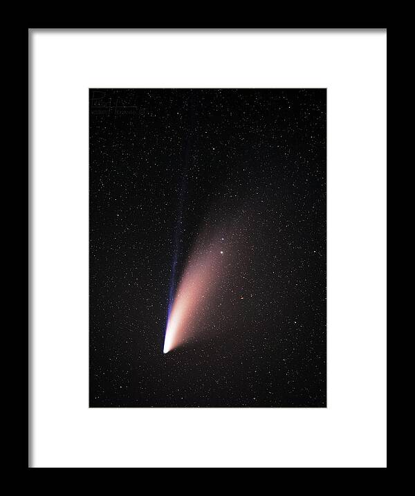 Comet Framed Print featuring the photograph Farewell to Neowise -  comet Neowise on July 19 2020 by Peter Herman