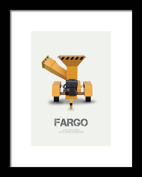 Movie Poster Framed Print featuring the digital art Fargo - Alternative Movie Poster by Movie Poster Boy