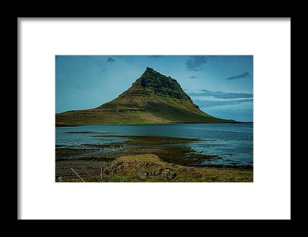 Mountain Framed Print featuring the photograph Farming in Iceland by Stephen Sloan