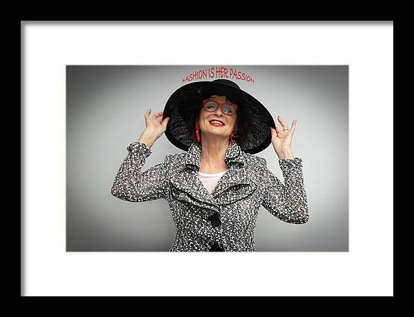 Fashion Framed Print featuring the photograph Fashion Is Her Passion by Bonnie Colgan
