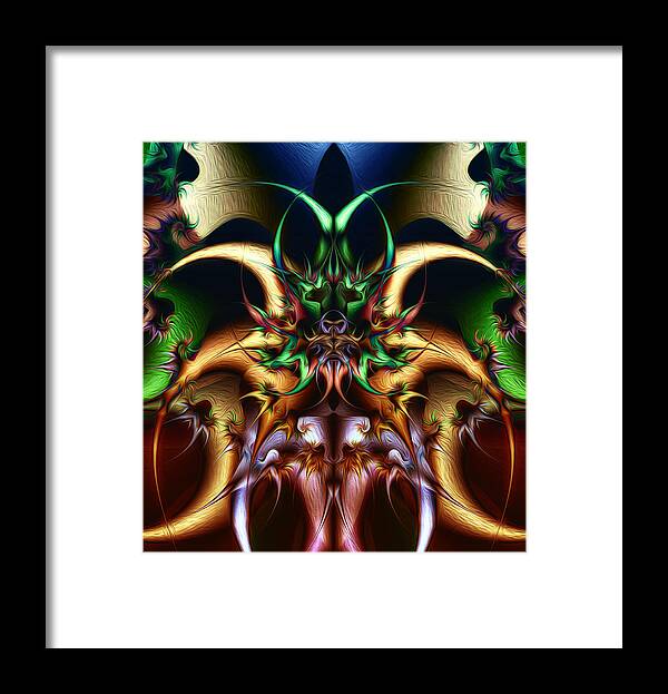 Spikes Framed Print featuring the digital art Fear by Jeff Malderez