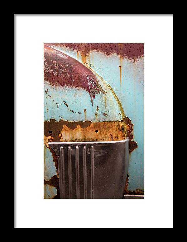 Abstract Framed Print featuring the photograph Fender Abstract by Jani Freimann