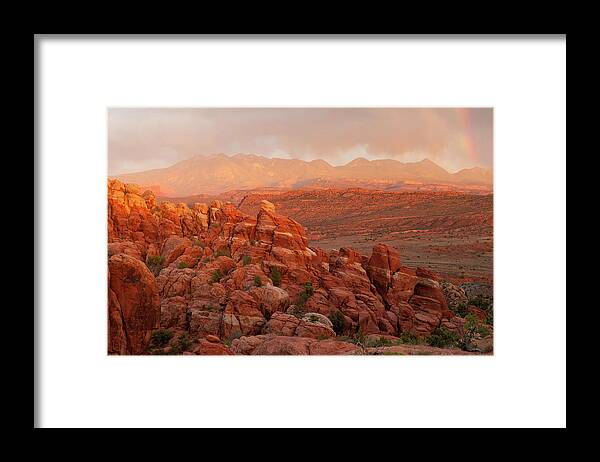 Fiery Furnace Framed Print featuring the photograph Fiery Furnace Sunset by Aaron Spong