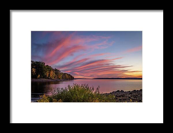 Sunset Framed Print featuring the photograph Fiery Tendrils II by Kent O Smith JR