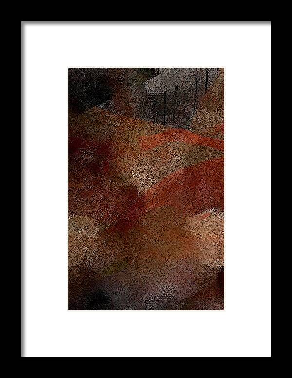 Abstract Framed Print featuring the digital art Finding My Voice by James Barnes