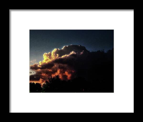 Sunset Framed Print featuring the photograph Fire in the Sky by Christopher Reed