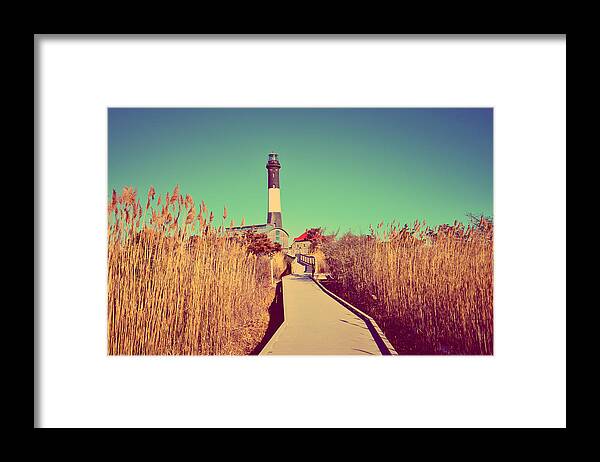 Fire Island Framed Print featuring the photograph Fire Island Lighthouse by Stacie Siemsen