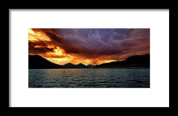 Mountain Framed Print featuring the photograph Fire Mountain by Montez Kerr