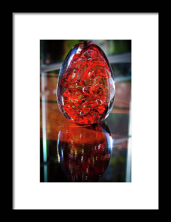 Fire Reflected Framed Print featuring the photograph Fire Reflected by David Patterson