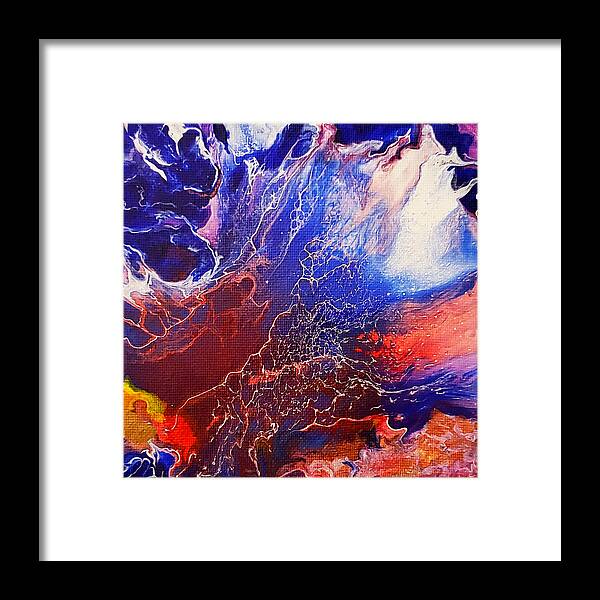 Fires Framed Print featuring the painting Fires by Christine Bolden