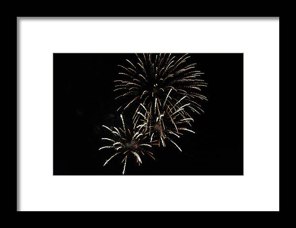 Fireworks Framed Print featuring the photograph Fireworks3_8690 by Rocco Leone