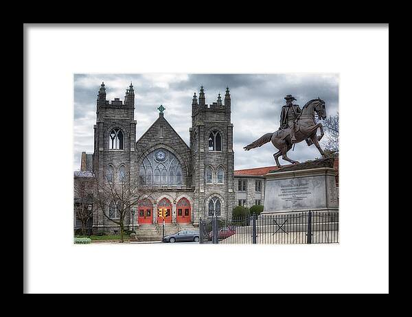Richmond Framed Print featuring the photograph First English Evangelical Lutheran Chruch - Richmond Virginia by Susan Rissi Tregoning