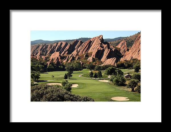 Sand Trap Framed Print featuring the photograph First Hole Arrowhead GC by Browndogstudios