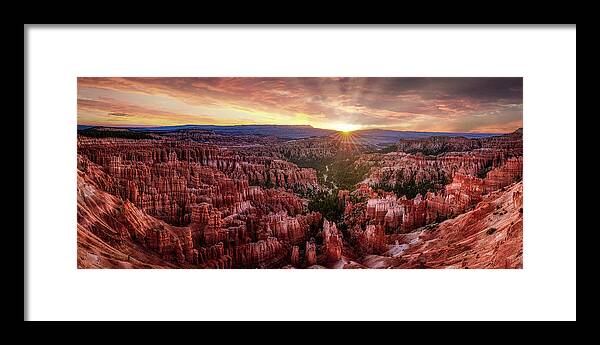 Hoodoos Framed Print featuring the photograph First Light on the Hoodoos by David Soldano