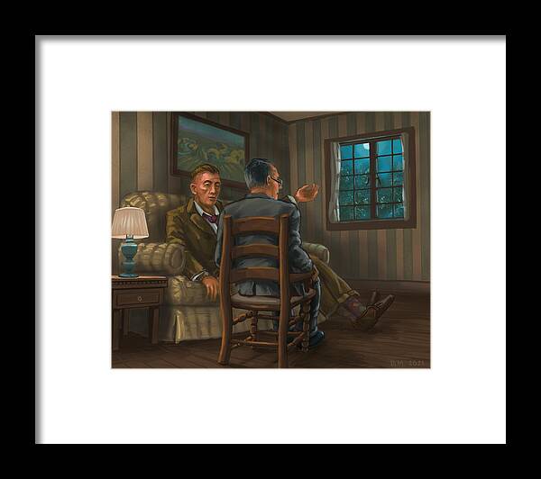 Aa Alcoholics Anonymous Framed Print featuring the digital art First Meeting by Don Morgan