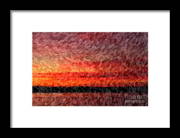 Sunset Framed Print featuring the photograph First Sunset New Year by Katherine Erickson
