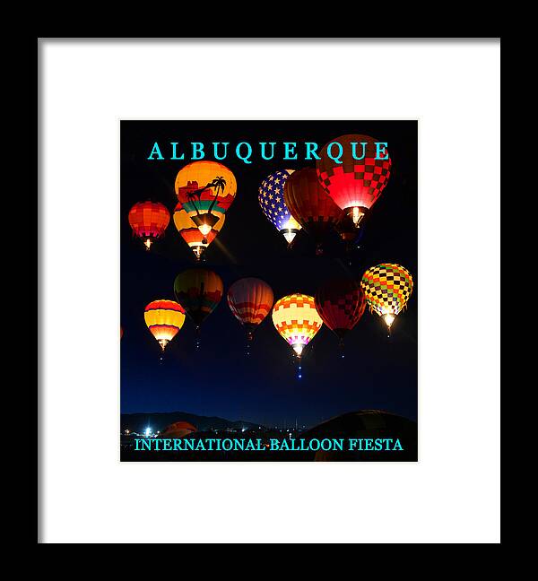 Albuquerque International Balloon Fiesta Framed Print featuring the photograph First wave at the fiesta by David Lee Thompson