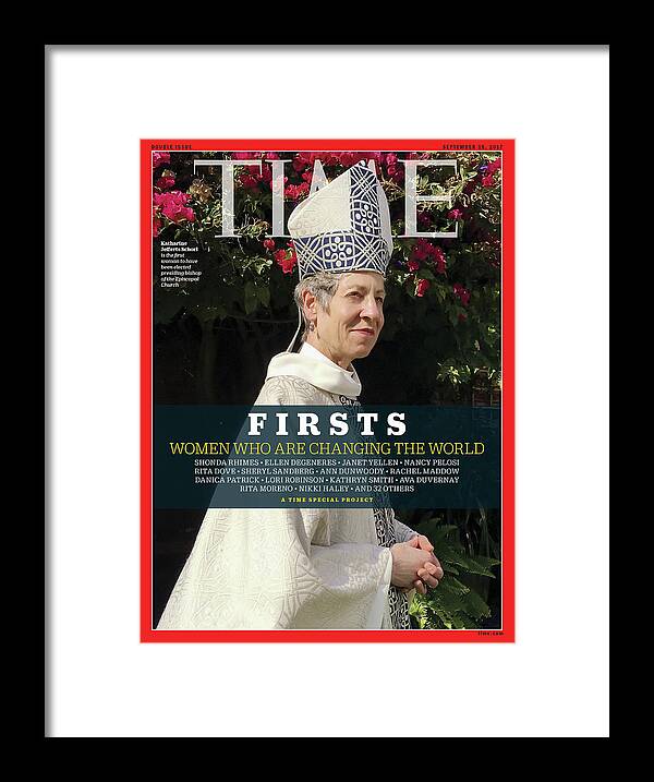 Bishop Framed Print featuring the photograph Firsts - Women Who Are Changing the World, Katharine Jefferts Schori by Photograph by Luisa Dorr for TIME