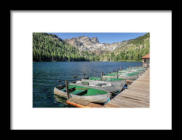 Lake Framed Print featuring the photograph Fishing Boats by Gary Geddes