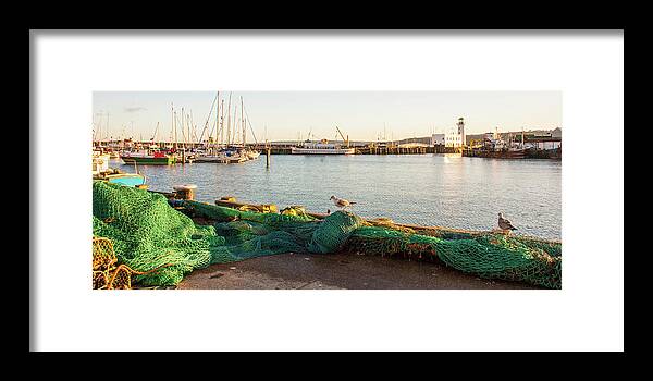 England Framed Print featuring the photograph Fishing Nets by Les Hutton