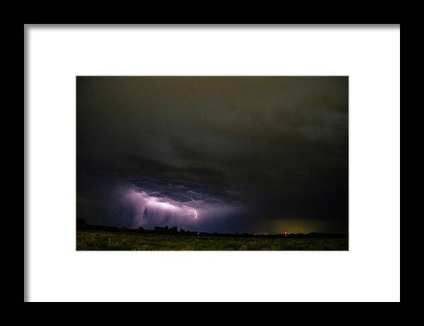 Nebraskasc Framed Print featuring the photograph Fizzle My Lightning Midizel 001 by Dale Kaminski