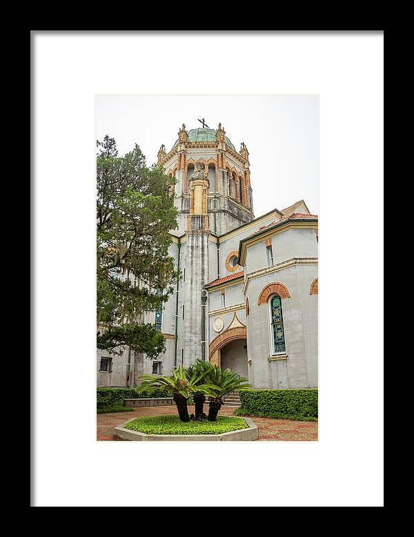 Florida Framed Print featuring the photograph Flagler Memorial Presbyterian Church 3 by Cindy Robinson