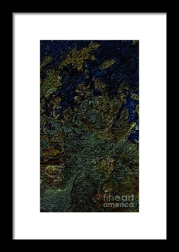 Mother Nature Flagstone Framed Print featuring the digital art Flagstone Jewel by Glenn Hernandez