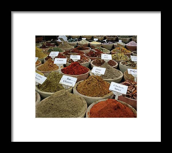 Spices Framed Print featuring the photograph Flavorable by M Kathleen Warren