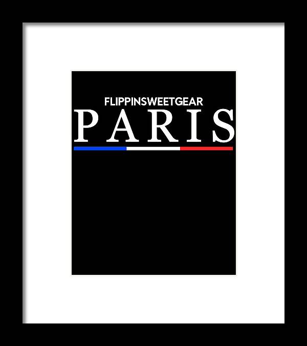 Cool Framed Print featuring the digital art FlippinSweetGear Paris Fashion by Flippin Sweet Gear