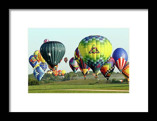 Balloon Framed Print featuring the photograph Floating Along by Lens Art Photography By Larry Trager