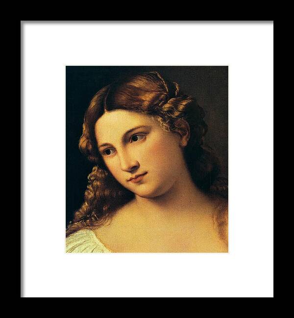  Framed Print featuring the painting Flora  by Titian