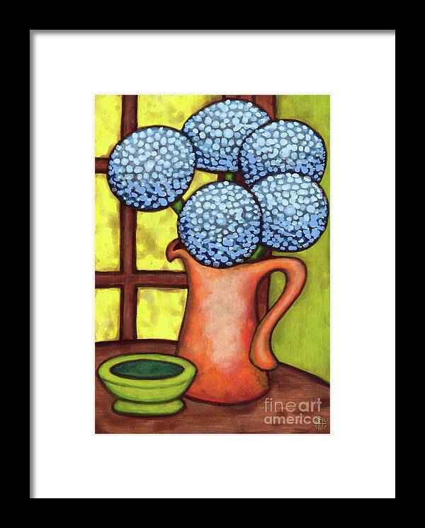 Vase Of Flowers Framed Print featuring the painting Floravased 1 by Amy E Fraser