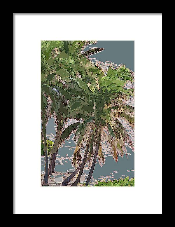 Palm Framed Print featuring the photograph Florida Palm Trees by Corinne Carroll