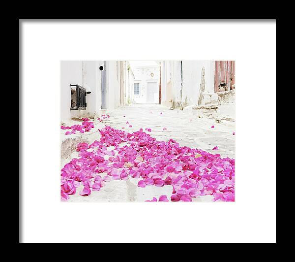 Greece Framed Print featuring the photograph Flower Carpet by Lupen Grainne