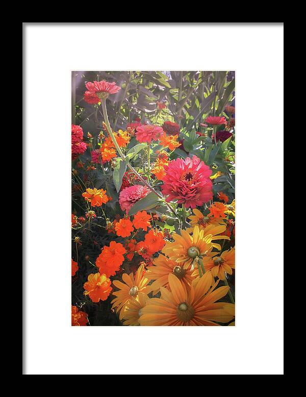 Flowers Framed Print featuring the photograph Flower Garden by Sally Bauer