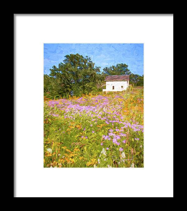 Botanical Framed Print featuring the photograph Flower meadow by Sue Leonard