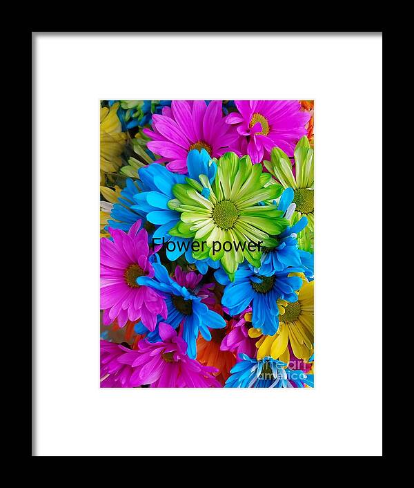 Flowers Framed Print featuring the photograph Flower Power by Jimmy Chuck Smith