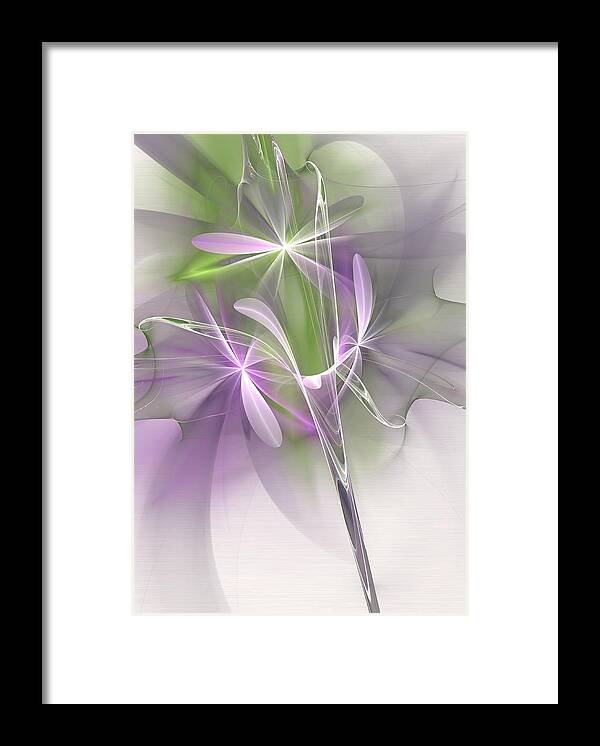 Valentine Framed Print featuring the digital art Flower Spirit by Svetlana Nikolova