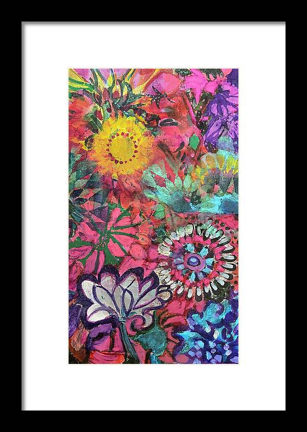 Floral Framed Print featuring the painting Birthday Gift for Suzanne by Tommy McDonell