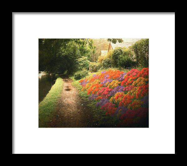Flowers Framed Print featuring the photograph Flowery Path by Jason Fink