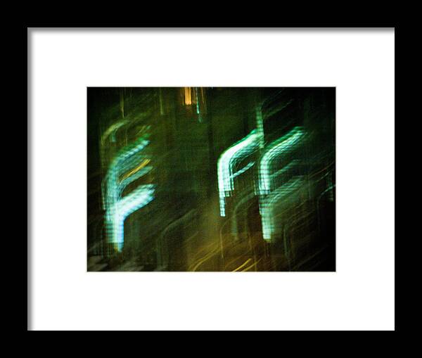 Abstract Framed Print featuring the photograph Flying Fs by Christi Kraft