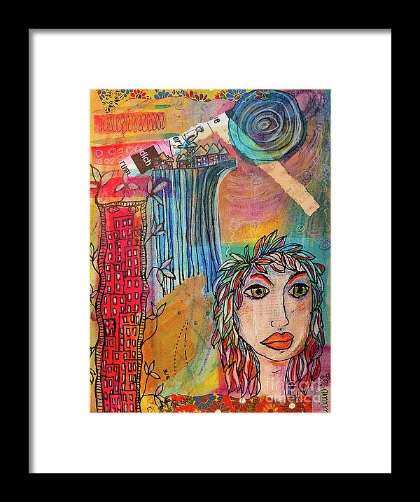 Focused Framed Print featuring the mixed media Focused by Mimulux Patricia No