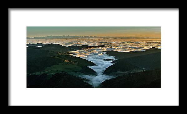 Black Forest Framed Print featuring the photograph Fog Tsunami by Philip Konstas