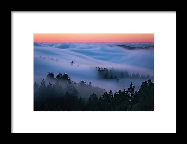  Framed Print featuring the photograph Fog Waves by Louis Raphael
