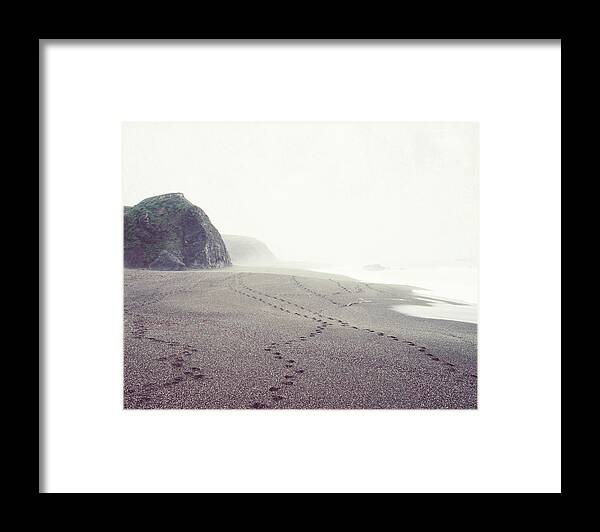 Beach Framed Print featuring the photograph Foggy Beach by Lupen Grainne