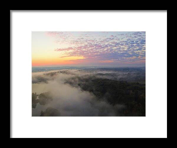  Framed Print featuring the photograph Foggy Sunrise by Brad Nellis