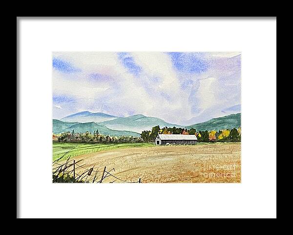 Barn Framed Print featuring the painting Foothills Barn by Joseph Burger