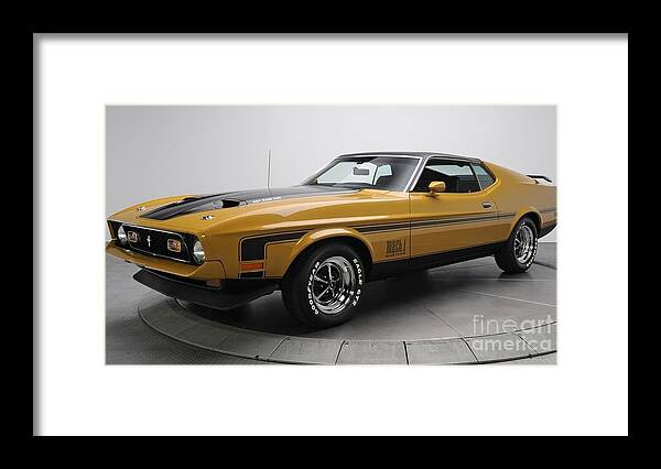 Ford Framed Print featuring the photograph Ford Mustang Mach 1 by Action