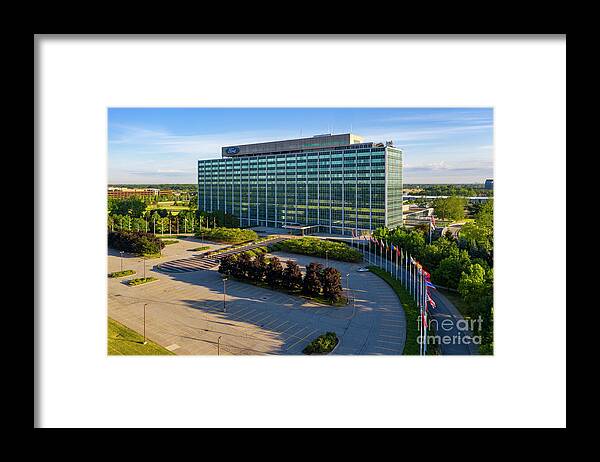 Ford Framed Print featuring the photograph Ford World Headquarters by Jim West