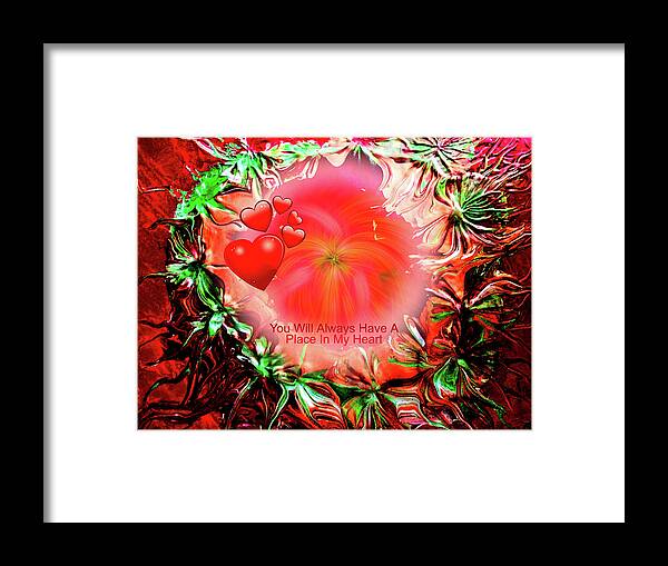 Love Framed Print featuring the mixed media Forever by Anna Adams